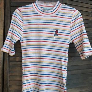 NEVER WORN! Ribbed Rainbow Urban Outfitters Top